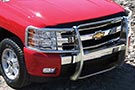 Chevy Silverado sporting a Factory Outlet Stainless Steel Grille Guard