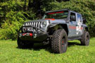 Mid-Width Winch Front Bumper on a Jeep Wrangler