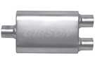Gibson CFT Superflow Muffler with Center Inlet and Dual Outlet