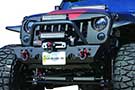 Go Industries winch style front bumper holds up to a 9.5lb winch