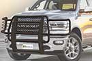 Black Go Industries Rancher Grille Guard on Dodge Ram 3500
