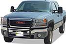 Go Industries Grille Guard Grille Shield on a GMC pickup
