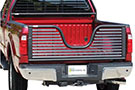 Pickup truck with Go Industries Louvered V-Gate Tailgates Black Top