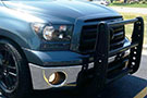 Go Rhino 3000 Series Black Step Guard Installed on a Ford Truck