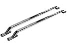 Pair of stainless steel Go Rhino Universal Bed Rails