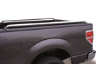 Stainless steel Go Rhino Bed Rail on a truck bed