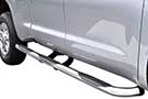 Go Rhino 6000 Series Stainless Steel Nerf Bars, perfect on a pickup truck