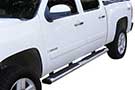 Truck equipped with Go Rhino 6-inch Oval OE Xtreme Oval Nerf Bars