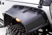 Lund front flat-style fender flare in smooth black finish