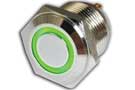 Green Oracle Flush LED Momentary Switch