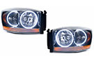 Oracle Pre-Assembled Tail Lights with White Halo for Dodge Ram