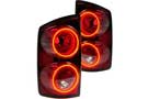 Oracle Pre-Assembled Tail Lights, Red CCFL Halo for Dodge Ram