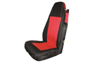 Rampage Combo Pack Polycanvas Front Seat Cover in Black and Red