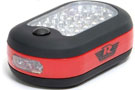 Rampage universal multi purpose LED light with clear lens and black/red housing
