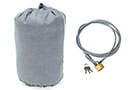 Rampage car cover comes a free storage bag and wind restraint security cable and lock