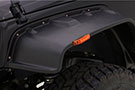 Rampage Flat Style Fender Flare with Polished Stainless Steel Bolts