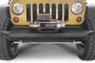 Rigid Shorty Crawler Front Bumper on a Jeep JK