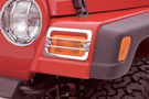 Jeep mounted with Stainless steel finish Turn Signal Guard