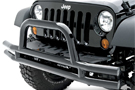 Smittybilt Black Front Tubular Bumper on a  Jeep CJ