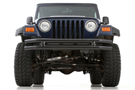 Gloss Black Front Tubular Bumper on a Jeep CJ