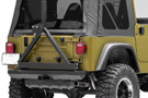 Smittybilt SRC Tire Carrier on a Jeep Wrangler