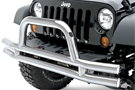 Smittybilt Stainless Steel Tubular Front Bumper on a Jeep