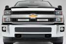 T-Rex Laser Torch 2-Piece Grille Insert in Black Finish, Fits Silverado 2500 and 3500