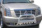 Premium Stainless Steel Bull Bar installed on a Cadillac SUV