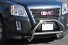 Premium Stainless Steel City Bar on a GMC vehicle's front bumper