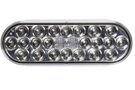 Clear and Red Signal-Stat LED Oval 24 Diode 12V Tail Light from Truck-Lite
