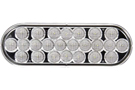 Truck-Lite Clear Signal-Stat LED Oval 24 Diode 12V Back-Up Light