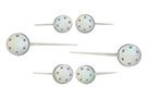 US Speedo Replacement Gauge Needles in Satin Hub with Silver Needle