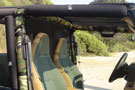 Black 6-Pack Can Cooler and Storage Tube on Jeep's hard top