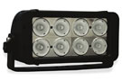 8-inch Evo Prime Double Stack LED Bar Black Four 10-Watt LEDs 20 degrees Narrow Beam