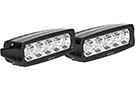 Pair of 5.5-inch Westin Fusion5 LED Single Row Light Bars in black housing with clear lens