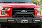 Red Ford truck with Westin HDX Light Bar