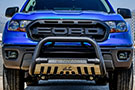 Westin Ultimate Bull Bar with Stainless Skid Plate and Westin Logo - Chrome; Installed on Ford Raptor