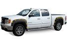 Premium lighted and textured round style fender flares for truck