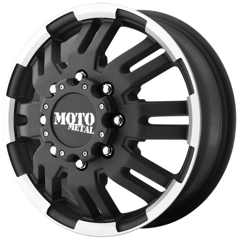 Moto Metal MO963 Matte Black Machined Front