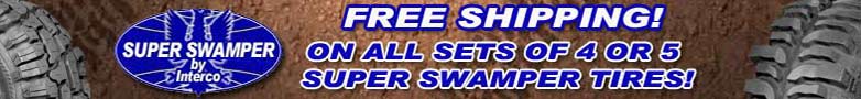 Super Swamper Tire Sets Ship for Free!