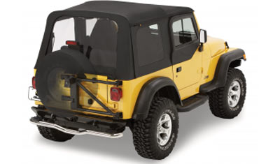 Pirelli Dirt Bike Tires on Tire Carrier For 86 06 Wrangler Mounts Up To 35 Inch Tire And Swings