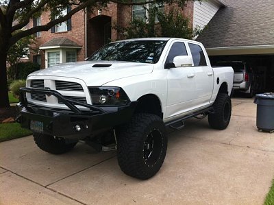 dodge truck with frot bumper bar different angle
