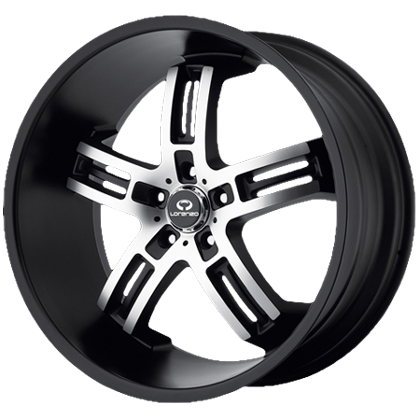 Online Wheels on Lorenzo Wheels Wl26 Finish Matte Black Machined Available Sizes 19x8