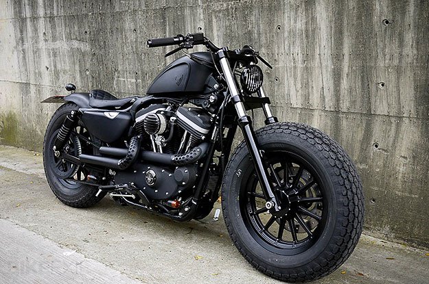 All black Harley Motorcycle