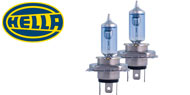 Hella H4 Xenon Blue Halogen Bulbs