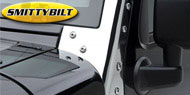 Smittybilt Stainless Windshield Brackets for 2007-17 Wrangler JK