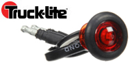 Truck-Lite P2 Black Rubber Grommet Mount Round LED Lights