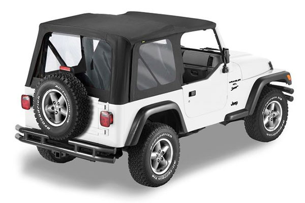 Bestop Sailcloth Soft Top Replace-a-Top 97-02 Jeep Wrangler TJ with Clear  Windows 
