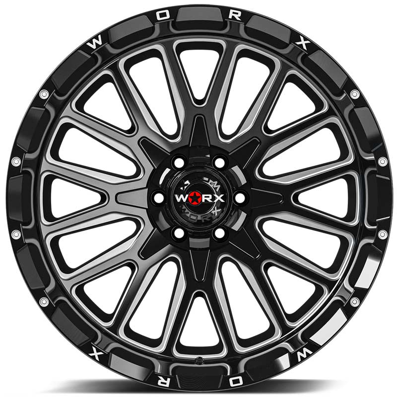 Worx 818BM Black Milled Wheels | 4WheelOnline.com