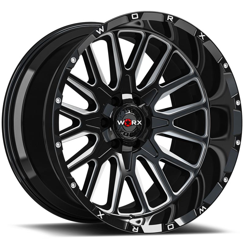 Worx 818BM Black Milled Wheels | 4WheelOnline.com